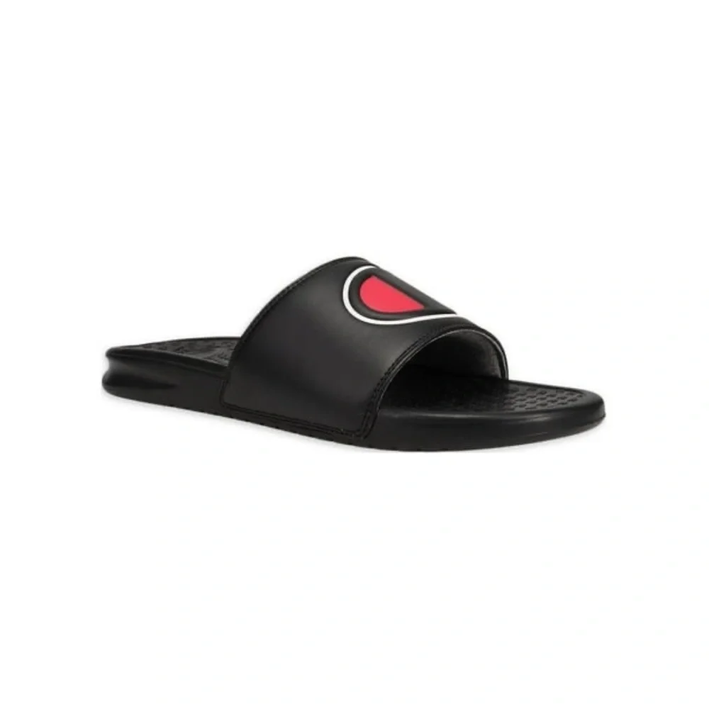 Champion • Men's Scarlet Black Slide Sandal